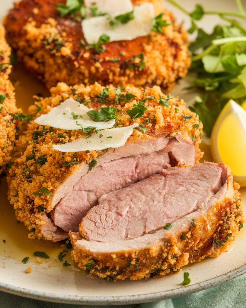 Indulge in Crunch: 5 Steps to Crispy Parmesan-Crusted Pork Chops!