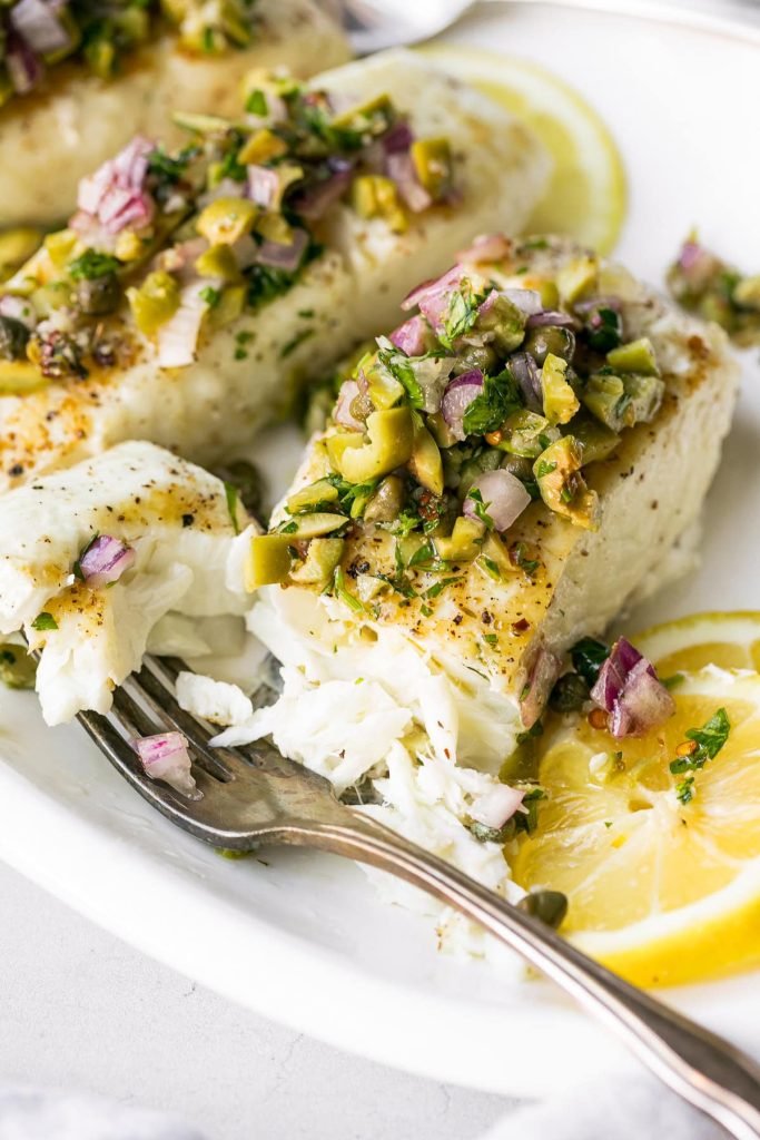 Savor the Flavor: Pan-Seared Fish with Zesty Olive Chimichurri