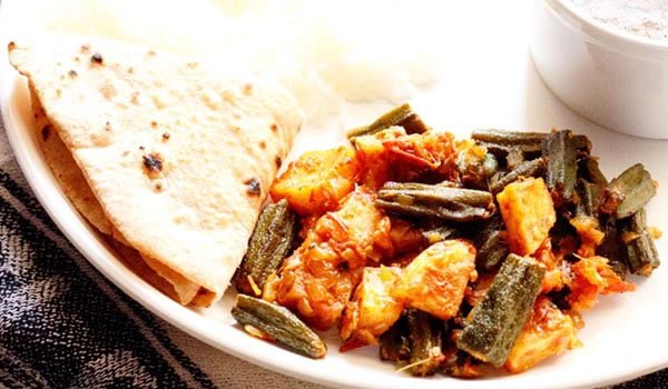 Punjabi Style Potato and Okra Delight