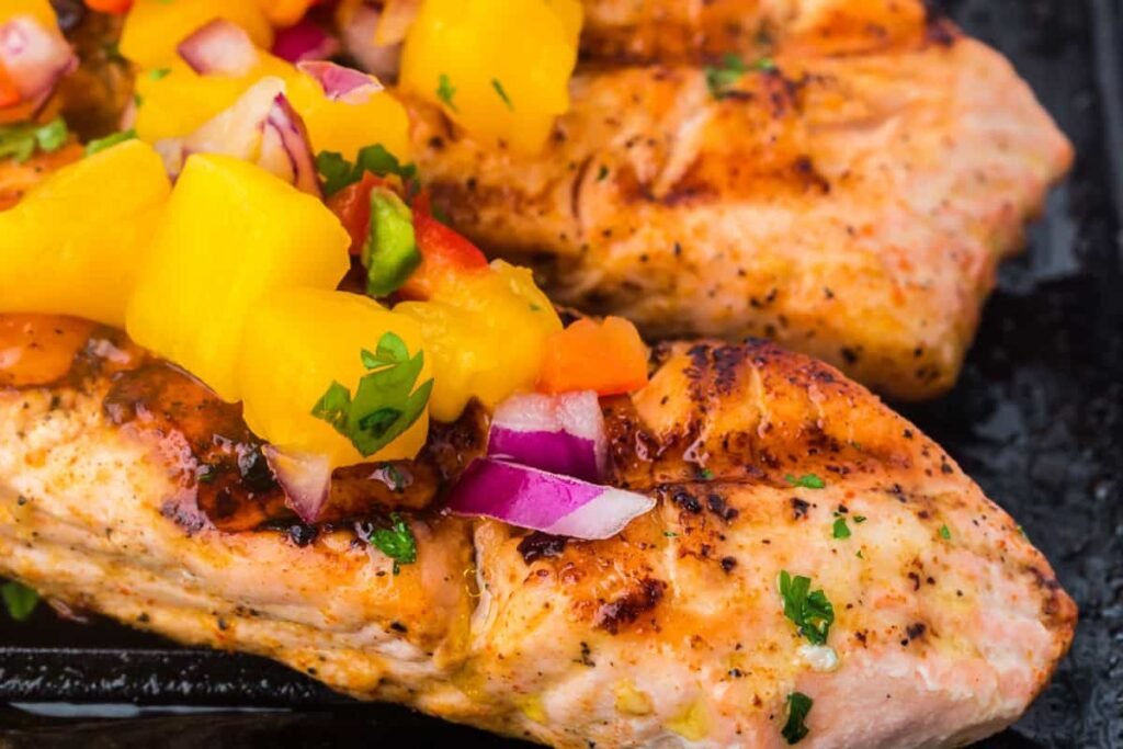 Zesty Grilled Salmon with Mango Salsa: A Tropical Taste Awaits!