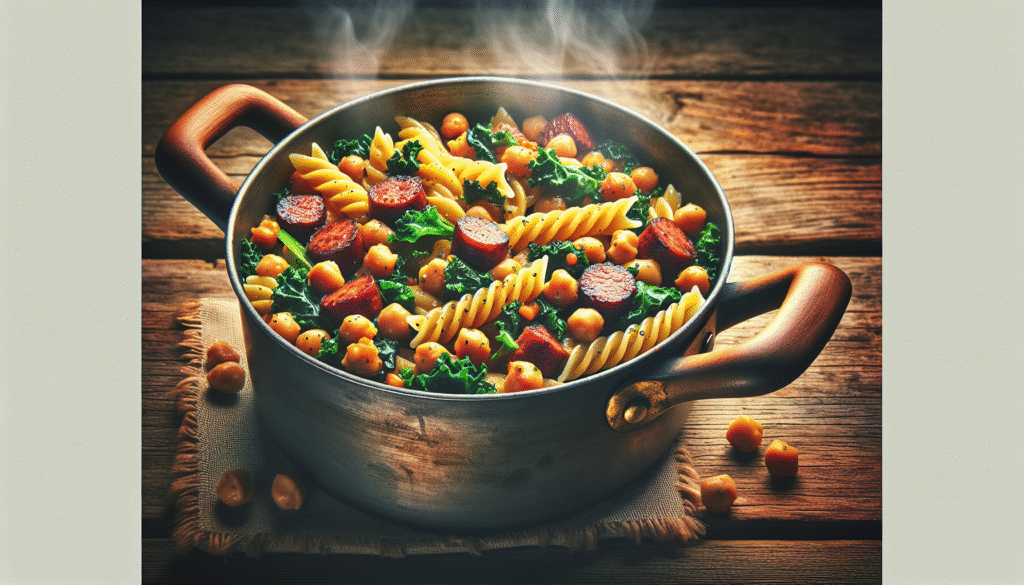 Delicious Ziti with Chickpeas, Sausage & Kale: A One-Pot Wonder!