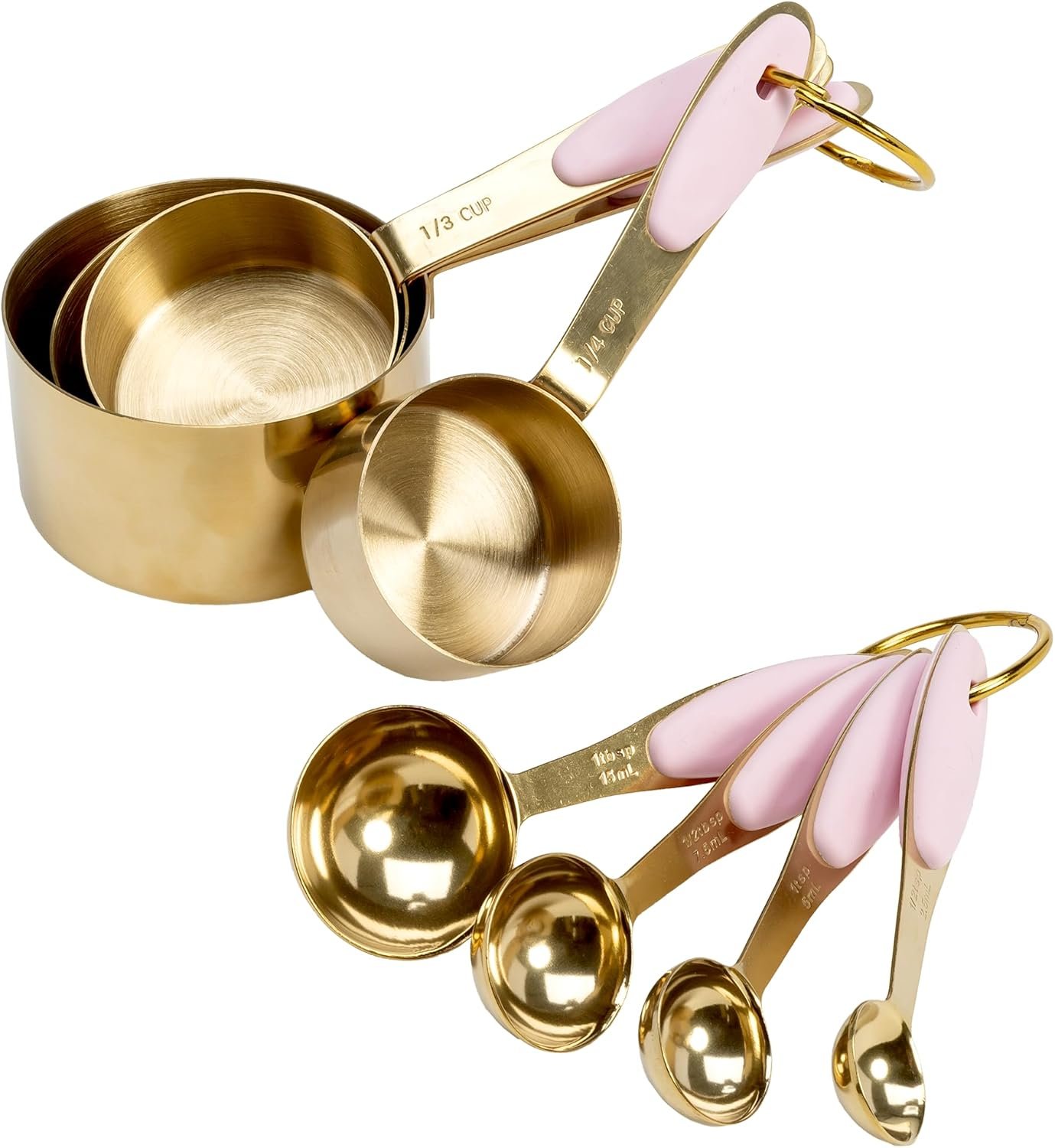 Paris Hilton Measuring Cups and Spoons Set - 8 pieces - The Trendy Menu